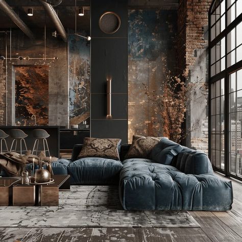 Edgy Home, Scrub Corpo, Industrial Inspiration, Mid Century Minimalist, Industrial Style Decor, Interior Design Per La Casa, Home Makeover, Loft Design, Malmo