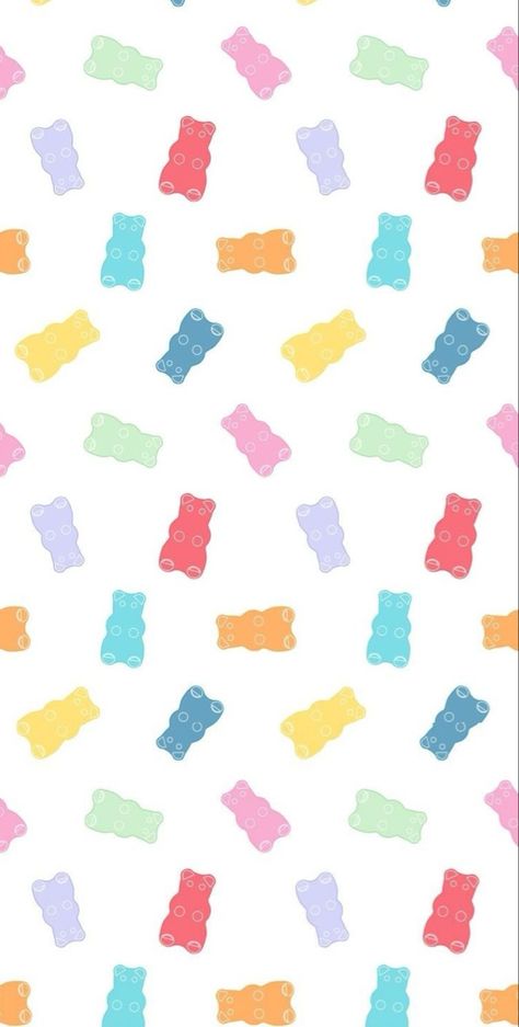 Gummy Bear Wallpaper Iphone, Cute Gummy Bears Wallpaper, Gummy Wallpaper, Gummy Bear Wallpaper, Bears Wallpaper, Care Bear Party, Sassy Wallpaper, Vintage Flowers Wallpaper, Iphone Wallpaper Pattern