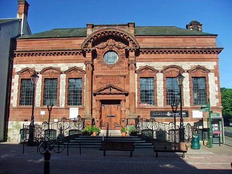 Gothic Exterior, Library Exterior, Grand Library, Land Scapes, Cumbria England, Island Survival, Carnegie Library, Library Architecture, Old Library