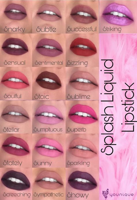 Splash Younique, Younique Splash Liquid Lipstick, Younique Lipstick, Younique Marketing, Liquid Splash, Younique Business, Makeup Business, Younique Beauty, Younique Products