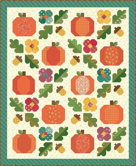 What’s your favorite part of quilting for fall – the warm colors, festive prints, or just the coziness of it all? Let us know in the comments! 🧡🍁 . . . Have you seen the Under the Oaks Boxed Quilt Kit featuring the Autumn Afternoon collection from Riley Blake Designs? This cozy kit is filled with all things fall, from adorable pumpkins to delicate florals, making it perfect for those crisp autumn days. #BellaRoseQuilts #UnderTheOaksQuiltKit #AutumnAfternoonFabric #RileyBlakeDesigns #FallQuil... Fall Quilt Patterns, Autumn Afternoon, Riley Blake Fabric, Fall Quilts, Sampler Quilt, Quilt Designs, Fabric Designs, Quilt Sizes, Quilt Kit