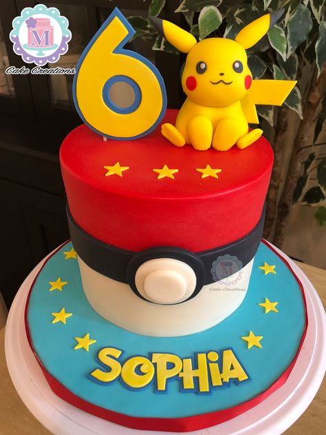 Pikachu Bday Cake, Pikachu Fondant Cake, Pika Hi Cake, Pikachu Bday Party Ideas, Pickachoo Cake Design, Pokemon Party Cake, Peekachu Cake, Pokemon Birthday Cake Easy, Picatchou Cake