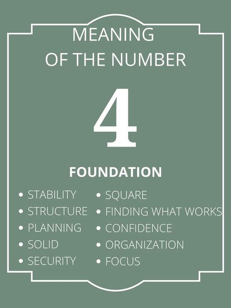 Think of the number 4 as a scale. The number 4 represents balance and foundation. Affirmations: I am stable. I am building everything for my greatist and highest good. 4 Number Meaning, Numerology Number 4, Spirit Energy, The Number 4, Numerology Life Path, Highest Good, Numerology Numbers, Dream Bags, Angel Number Meanings