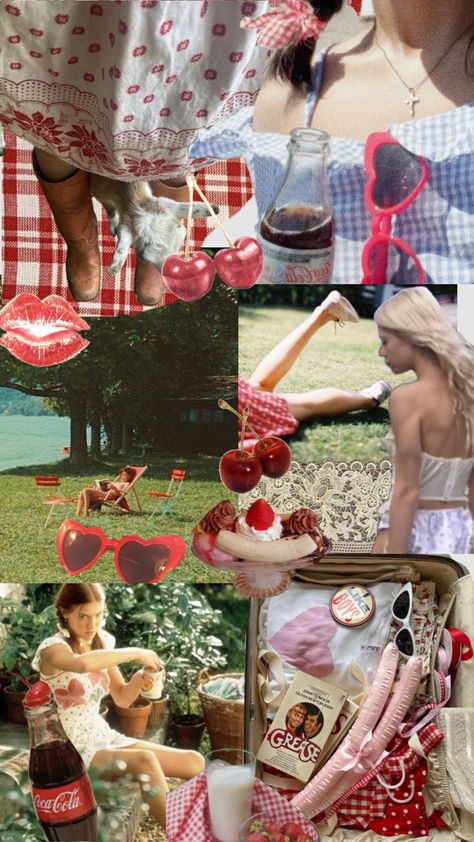 #americana #farmersdaughter #art #vintage #heartshapedsunglasses #lanadelrey 40s Aesthetic, Vintage Americana Aesthetic, Coney Island Baby, 50s Aesthetic, Americana Aesthetic, Cherry Wine, Magazine Collage, American Princess, Spring Mood