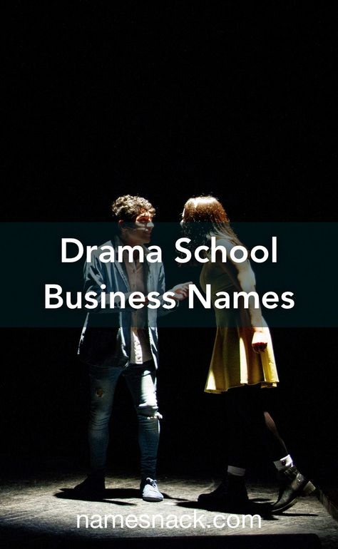 School Names Ideas, Acting Techniques, Free Logos, Acting School, Theatre School, Catchy Names, Drama School, Dramatic Arts, Creative Names