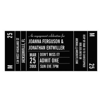 Ticket Stub Party Invitation Average Cost Of Wedding, Cost Of Wedding, Online Party Invitations, Neutral Wedding Flowers, Ticket Stub, Bat Mitzvah Invitations, Ticket Design, Ticket Stubs, Ticket Invitation