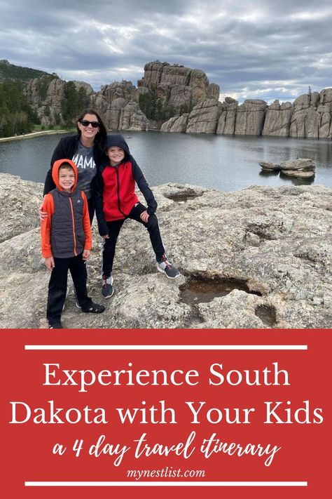 South Dakota Road Trip With Kids, Mount Rushmore Vacation, Custer State Park South Dakota, Custer South Dakota, North Dakota Travel, South Dakota Road Trip, South Dakota Vacation, Spring Break Kids, South Dakota Travel