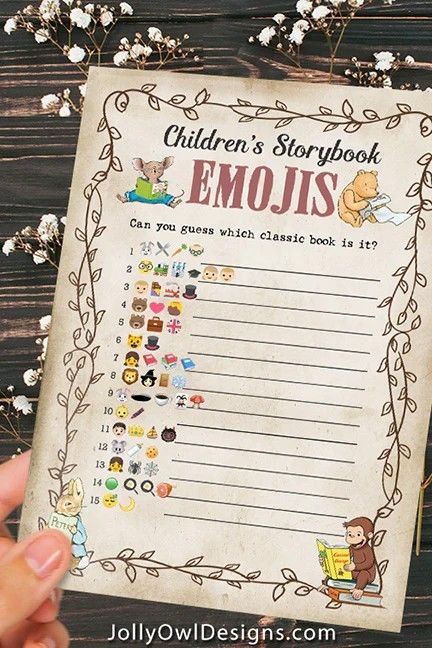 Storybook Baby Shower Theme, Childrens Books Baby Shower, Fairytale Baby Shower, Book Shower, Storybook Theme, Book Themed Party, Storybook Baby Shower, Emoji Pictionary, Twin First Birthday