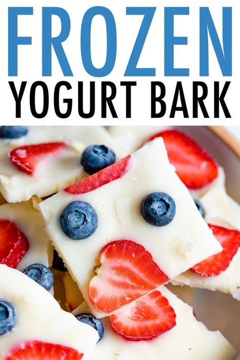 Frozen Yogurt Bark Healthy, Yogurt Bark Recipe Frozen, Snacking Ideas, Healthy Frozen Yogurt, Yogurt Bark Recipe, Frozen Yogurt Bark, Yogurt Bark, Summer Eats, Refreshing Snacks