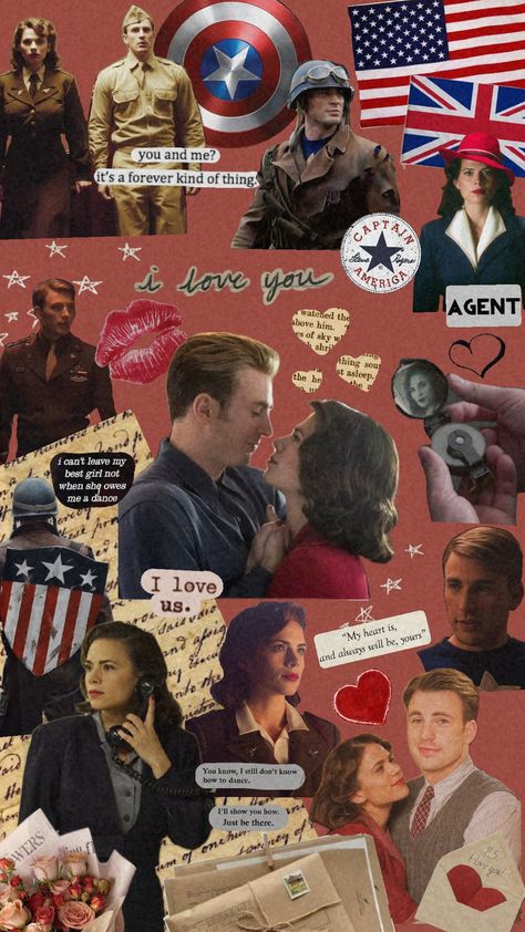 Steve and Peggy ❤️ #SteveRogers #CaptainAmerica #PeggyCarter #AgentCarter #SteveAndPeggy #1940 #Love #Marvel #CaptainAmericaFirstAvenger #ChrisEvans #HayleyAtwell Peggy And Steve, Steve And Peggy, And Peggy, Marvel