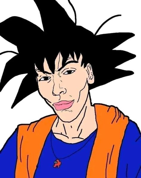 Goku Memes, Goku Meme, Goku Funny, Goku Face, Dbz Funny, Ball Painting, Goku Pics, Dora Funny, Dragon Ball Painting