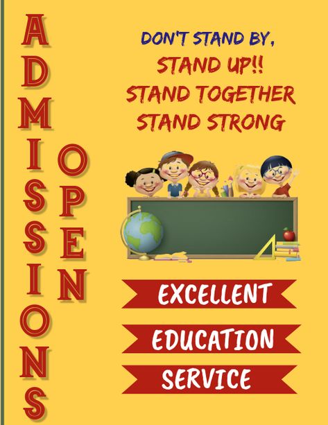 New Admission Poster For School, School Opening Poster, Admission Open Creative Poster, School Pamphlet Design, Admissions Open Poster, Admission Open Creative, School Admission Poster Design, Admission Open Poster, Admission Poster Design