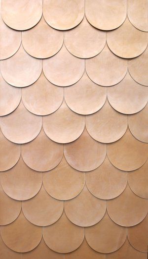 Scallop Tiles, Wood Shingles, Hemma Diy, Leather Wall, Texture Inspiration, Printable Images, Custom Drapery, Hand Painted Leather, Tile Installation