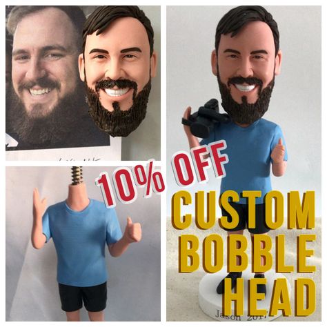 Bobble Heads Personalized, Unique Gifts For Guys, Five Little Monkeys, Bobble Heads, Gifts For Guys, Unique Gifts For Men, Bobble Head, So Cool, Name Plate