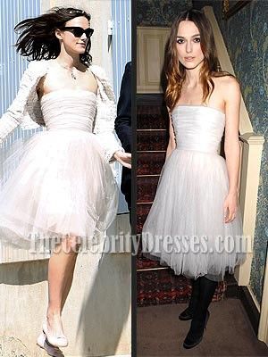 Keira Knightley Short Wedding Cocktail Dresses Keira Knightley Wedding Dress, Keira Knightley Wedding, Chanel Wedding Dress, Recycle Wedding Dress, Keira Knightley Style, Keira Knightly, Plus Size Cocktail Dresses, Cocktail Dress Wedding, Old Dresses