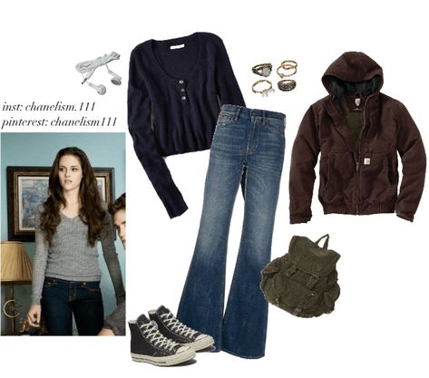 Bella Swan Outfit, Swan Outfit, Twilight Core, Twilight Outfits, Twilight Aesthetic, Wired Earphones, Downtown Outfits, Bella Swan, 2000s Fashion Outfits