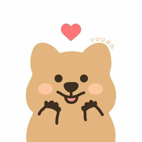 Dinotaeng Bear, Quokka Cartoon, Quokka Drawing, Quokka Illustration, Luffy Drawing, Ipad Cute, Photo Booth Business, Cute Widgets, Cute Avatar