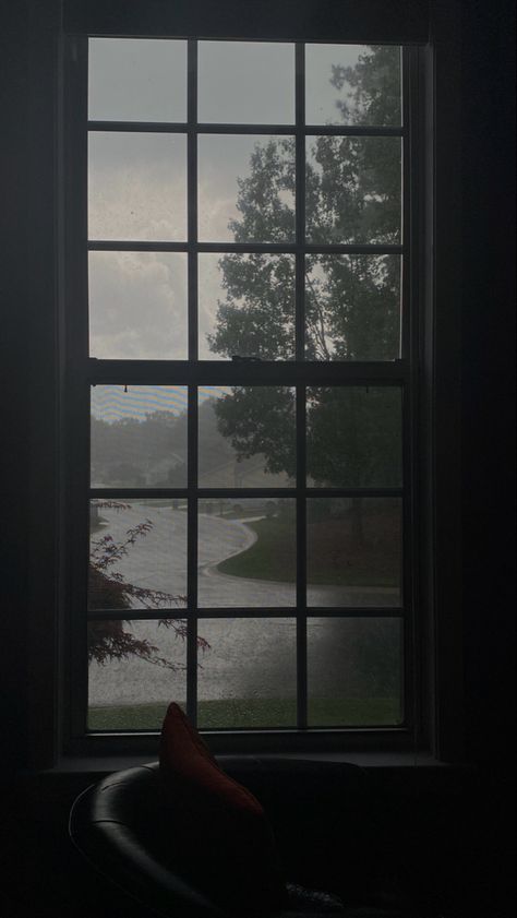 Gloomy Window Aesthetic, Rainy Day Window View, Rainy Astethic Wallpaper, Rainy View From Window, Stormy Weather Aesthetic Window, Foggy Window Wallpaper, Window Rain Wallpaper, Rainy Day Asethic, Rainy Window Wallpaper