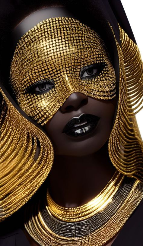 Afro Chic Fashion, Galactic Fashion, Black Queen Makeup, Egyptian Eye Makeup, African Makeup, Samba Costume, Afrocentric Fashion, Punk Makeup, Angel Artwork