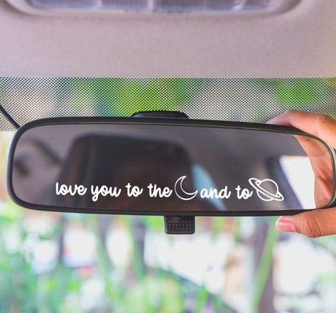 Excited to share this item from my #etsy shop: Love You To The Moon And To Saturn MINI Mirror Decal|Rear View Mirror Sticker|Taylor Swift Car Decals|The Eras Tour Merch|Taylors Version| Rearview Mirror Sticker, Taylor Swift Car Decals, Taylor Swift Car Stuff, Taylor Swift Car Stickers, Taylor Swift Bumper Sticker, Taylor Swift Car Accessories, Taylor Swift Car Decor, Taylor Swift Car, Swift Car