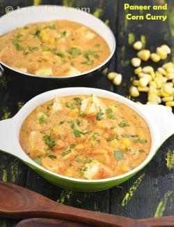 Paneer and Corn Curry recipe, Indian Subzi Recipes Corn Curry Recipe, Corn Curry, Subzi Recipe, Sandwich Recipes Indian, Paneer Dishes, Sabzi Recipe, Punjabi Food, Healthy Indian Recipes, Curry Recipes Indian