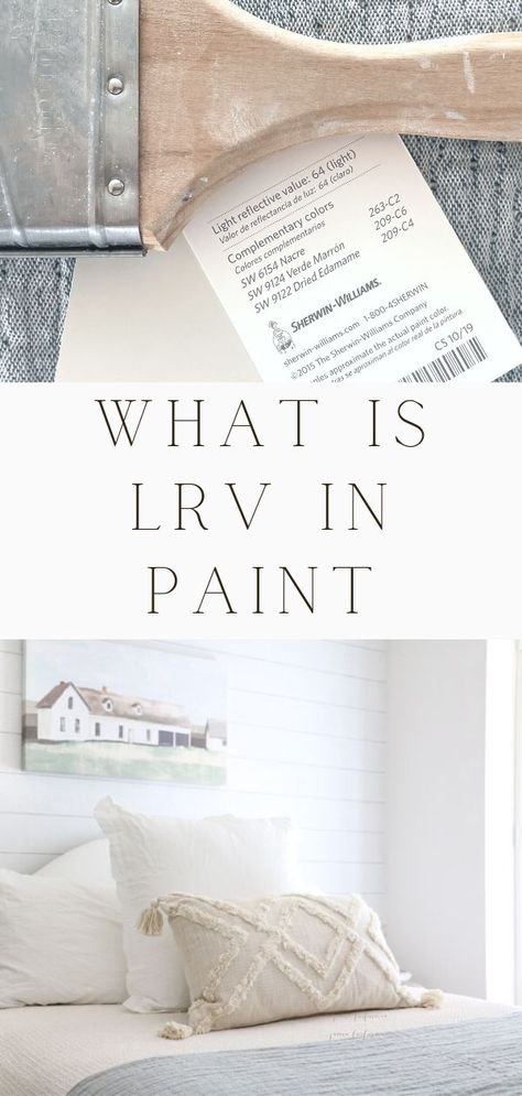 Picking paint colors can be overwhelming, especially when you don't know the lingo. Have you ever heard of LRV in paint? Knowing the light reflectance value (LRV) of a color can help you pick the perfect wall color for any interior or exterior space, no matter if you're looking for a high or low LRV. In this article, we'll explain what LRV is and how it can help you pick the perfect paint color for any space. It helps with colour for small rooms and large. Lrv Paint Colors, High Lrv Paint Colors, Dark Wood Bookcase, Paint Pallets, Picking Paint Colors, Interior Wall Colors, Color Schemes Design, Choosing Paint Colours, Choosing Paint