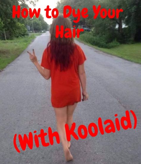 How to Dye Your Hair With Kool-Aid Koolaid Hair Dye, Early 2010s Nostalgia, Kool Aid Hair Dye, Kool Aid Dye, Hair Dye Tutorial, Kool Aid Hair, Dyeing My Hair, Emo Pop, 2010s Nostalgia