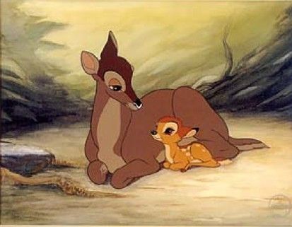 Bambi and His Mom | Bambi and his courageous mom. Bambi Mom, Bambi Mother, Bambi Film, Films Disney, Disney Amor, Movies Family, Disney Mignon, Elephant Cartoon, Bambi Art