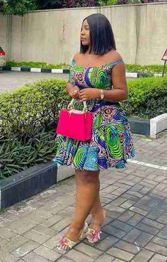 Two Yards Ankara Short Gown Styles, 2 Yards Ankara Dress Styles, Simple Short Gown, African Shift Dress, Short Gown Styles, Classy Short Dresses, Ankara Short, Ankara Short Gown Styles