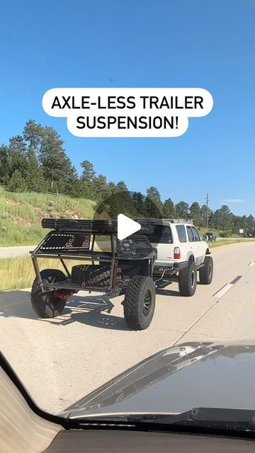 Custom Utility Trailer, Off Road Tent Trailer, Utv Trailers, Hauling Trailers, Offroad Trailer, Adventure Jeep, 4x4 Camping, Off Road Suspension, Jeep Trailer