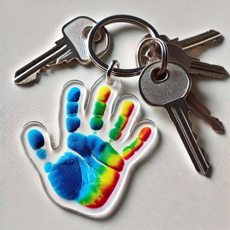 Shrinks Dink Keychain, Handprint Shrinky Dink, Shrinky Dink Ideas, Diy Shrinky Dink, Handprint Keychain, Colorful Pasta, Elephant Toothpaste, Shrinky Dink Crafts, Sharpie Paint Pens