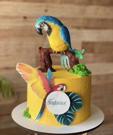 Bird Theme Cake, Birds Theme, Theme Birthday Cake, Chinese New Year Card, 38th Birthday, Bird Party, Bird Cakes, Gateaux Cake, Bird Theme