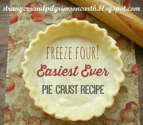 No Crust Quiche, Make Pie Crust, Pie Crust Recipe Easy, Frozen Pie Crust, Easy Pie Crust, Pie Crust Recipe, Easy Pie, Laura Ingalls Wilder, Fruit Filling