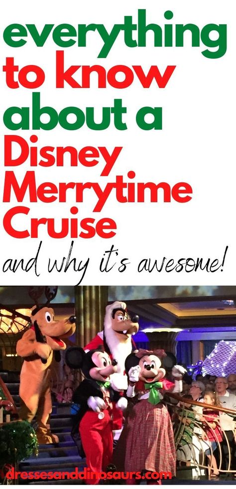 A Disney Merrytime cruise is a fun family vacation that will create lots of Christmas memories for years to come!  Use these tips and find out everything you need to know about a Disney Merrytime cruise and why it's awesome! #disney #merrytimecruise #familytravel #disneymerrytimecruise Disney Very Merry Christmas Cruise, Very Merry Time Disney Cruise, Disney Very Merrytime Cruise, Disney Very Merry Christmas Cruise Outfits, Very Merrytime Disney Cruise, Christmas Disney Cruise Outfits, Very Merrytime Disney Cruise Outfits, Disney Merrytime Cruise Outfits, Disney Christmas Cruise Outfits