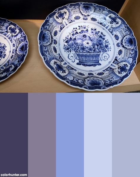 Delft Blue (86) Color Scheme China Blue Color Palette, Delft Blue Color Palette, Blue Delft Pattern, Updated Victorian, Dutch Tile Blue, Blue Pallets, Delft Holland, Cream Color Scheme, Tiled Quilt