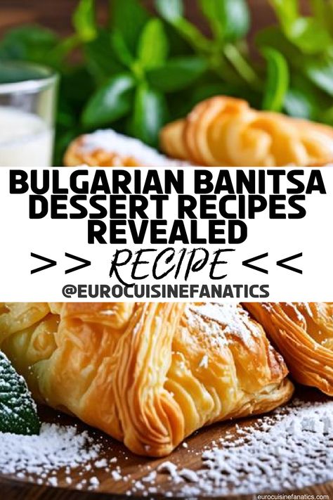 How can the secret to the perfect Banitsa transform your baking experience? Discover the authentic recipes that will leave you craving more.
 #europeancuisine #authentic #european #cuisine #italianfood #frenchfood #greekfood #homecooking #authenticrecipes #recipes Banitsa Recipe Bulgaria, Bulgarian Desserts, European Recipes, European Cuisine, Custard Filling, Phyllo Dough, European Food, Authentic Recipes, French Food