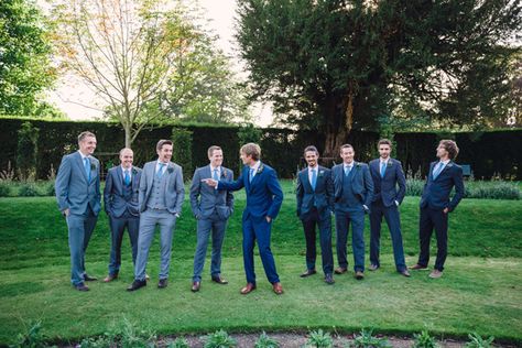 Mismatched Blue Suits Groomsmen, Mismatched Blue Groomsmen, Mismatched Navy Suits Groomsmen, Groomsmen Mix And Match, Mismatched Groomsmen Suits, Groomsmen Mismatched Suits, Mismatched Wedding Party, Mismatched Groomsmen, Brides Maid Dresses Blue