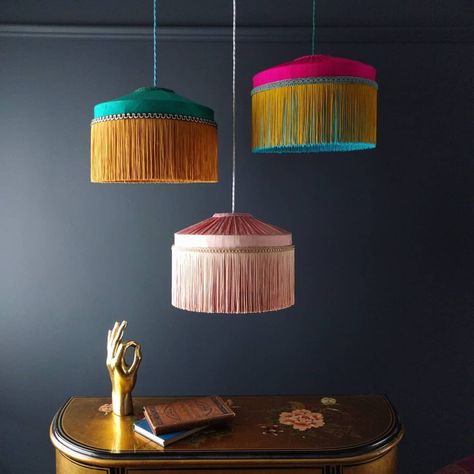 T I F F A N Y tassel pendants coming soon on the website! Taking bespoke orders for clusters, lampshades, lamps, and wall sconces on… Fringe Lamp, Diy Luminaire, Elegant Pendant Lighting, Traditional Lamps, Bedroom Lamp, Deco Luminaire, Diy Lamp Shade, Luminaire Design, Diy Lamp