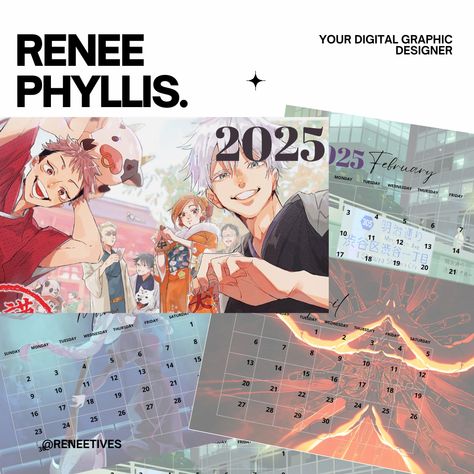 Indulging in the world of wonder and mayhem alike, RENEETIVES, brings you Anime-inspired calendars of your choice and / or favorite anime shows and movies. 

Why choose reneetives?
1. HD RESOLUTION
2. PRINTABLE
3. BUDGET-FRIENDLY

Buy Now! And don't miss out the wonder of asesthetic and anime.

PS: you will be directed to my raket acc, but if it is inconvenient, then feel free to message me, as soon as possible and I will accomodate your needs. Anime Calendar 2025 Printable, Anime Calendar, Art Booth, World Of Wonder, 2025 Calendar, Shows And Movies, Powerpoint Presentation Templates, Anime Inspired, Digital Graphics