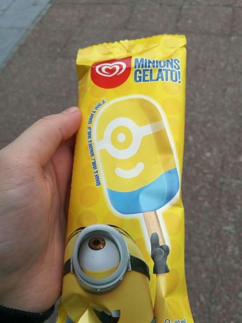 Minion Pop! I would buy these! Paddle Pop, Minion, Ice Cream, Cream, Disney, Quick Saves, Minions