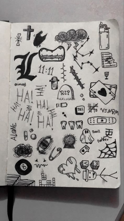 Black Pen Doodles, Edgy Doodles, Converse Doodles, Drawings To Do When Bored, Fnaf Tattoo, Simple Art Designs, Minimal Tattoo Designs, Minimal Tattoo Ideas, Drawings Inspo