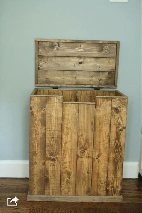 DIY Laundry Hamper-Dirty Laundry Belongs in the Basket, Not Online Amazing Kitchens, Diy Muebles Ideas, Diy Projektit, Wooden Pallet Furniture, Pallet Creations, Diy Laundry, Wooden Pallet Projects, Pallet Crafts, Diy Holz