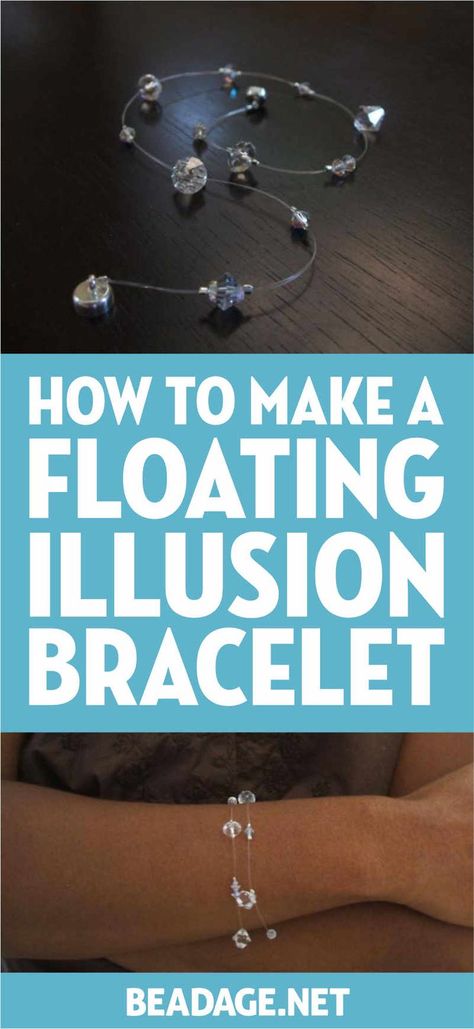 Illusion Bracelet, Diy Beading, Jewerly Making, Diy Bracelets Easy, Jewelry Making Project, Simple Bracelets, Beading Projects, Jewelry Making Tutorials, Old Jewelry