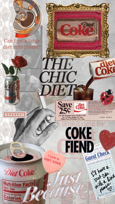 Coke Fiend! #dietcoke #dietcokeaesthetic #coke #lana #lanadelreycore Coke Wallpaper, Diet Coke Can, Tracing Art, 17th Birthday Ideas, Rose Gold Wallpaper, Diet Soda, Diet Coke, Vintage Americana, Iphone Background Wallpaper