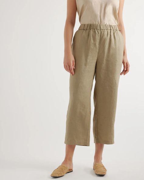 The European Linen Collection | Quince Quince Linen, Tan Linen Pants, Linen Collection, Linen Tank Top, Linen Tank, Fun Pants, Wide Leg Linen Pants, Linen Short, European Linens