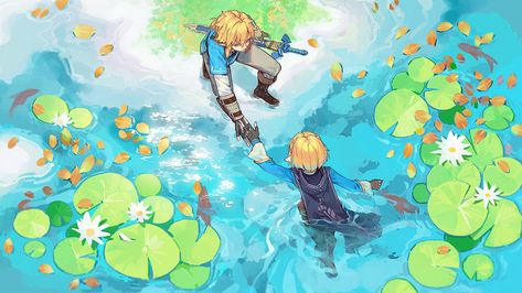 ArtStation - #1 Travelling with you [Breath of the wild], -ALZi- YijiaW Zelda Wallpaper, Princesa Zelda, Uhd Wallpaper, Link Zelda, Wind Waker, Zelda Art, Legend Of Zelda Breath, Zelda Breath, Twilight Princess