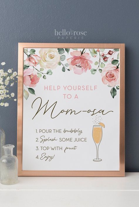 Butterfly Mimosa Bar, Momosa Mimosa Bar Sign Printable Free, Momosa Bar Free Printable, Baby Shower Mimosa Bar Girl, Baby In Bloom Brunch Shower Ideas, Baby Shower Momosa Mimosa Bar, Mom Mosa Bar Baby Shower Ideas, Mimosa Bar Sign Printable Free, Momosa Bar Baby Shower Ideas