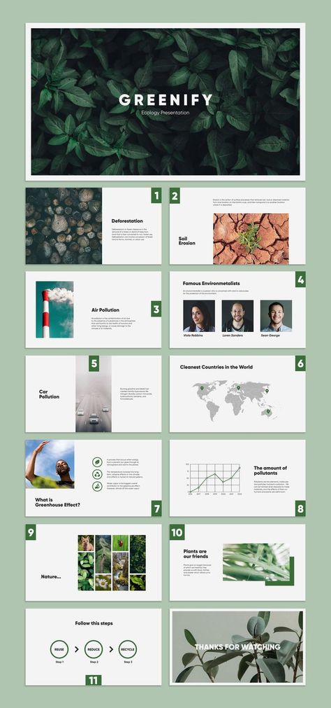 Sustainability Presentation Design, Sustainability Presentation, About Me Presentation, Nature Brochure, Nature Layout, Graphic Brochure, Eco Fashion Design, Minimal Presentation, 3d Presentation