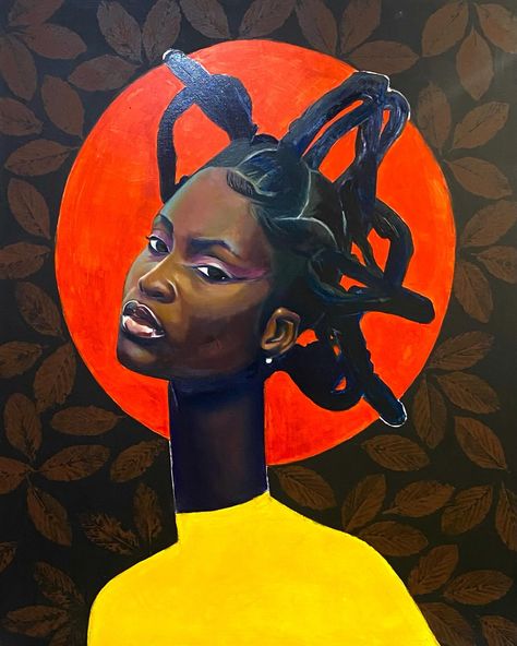 "After fall"
Oil and Acrylic on Canvas
32in x 40in 
2023

Artist: Ayo Olamide @adesola__ayoolamide 
#ayoolamide Black Art Painting African Americans, Afro Painting, Black Paintings, Afrofuturism Art, Puzzle Collection, Contemporary African Art, Black Art Painting, Afrocentric Art, Oil Pastel Art