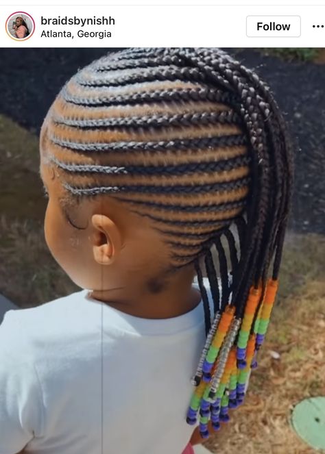 Kiddie Braids, Braid Hair Dos, Child Hairstyles, Kids Cornrow Hairstyles, Kid Braids, Children Hairstyles, Orlando Activities, Daughter Hairstyles, Nice Hairstyle